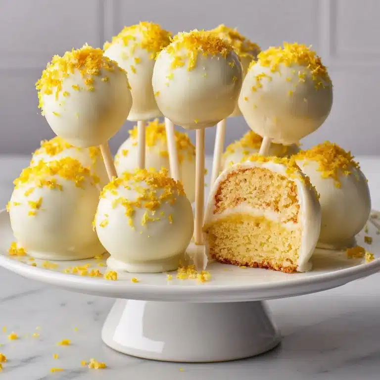 Lemon Meringue Cake Pops Recipe