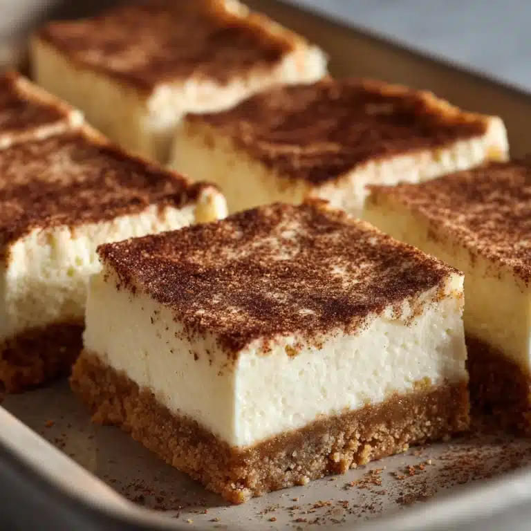 Cinnamon Churro Cheesecake Bars Recipe