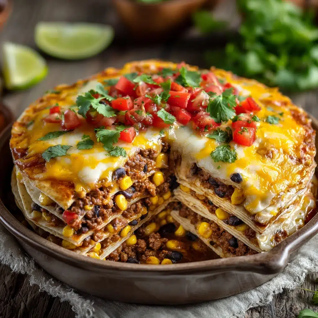 Taco Casserole with Tortillas Recipe