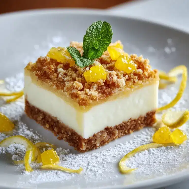 Lemon Cheesecake Bars Recipe