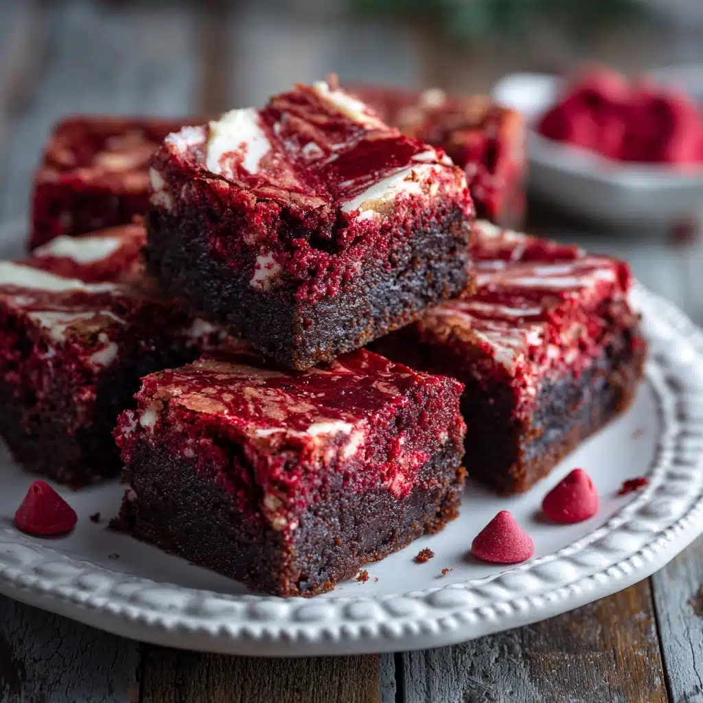 Kiss Me Red Velvet Brownies Recipe - Recipe Image