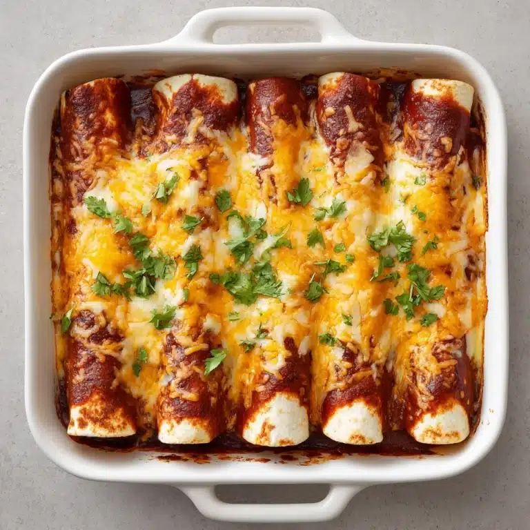 Chicken Enchiladas with Homemade Red Enchilada Sauce Recipe
