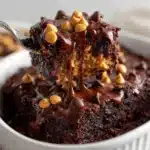 Slow Cooker Double Chocolate Peanut Butter Pudding Cake Recipe