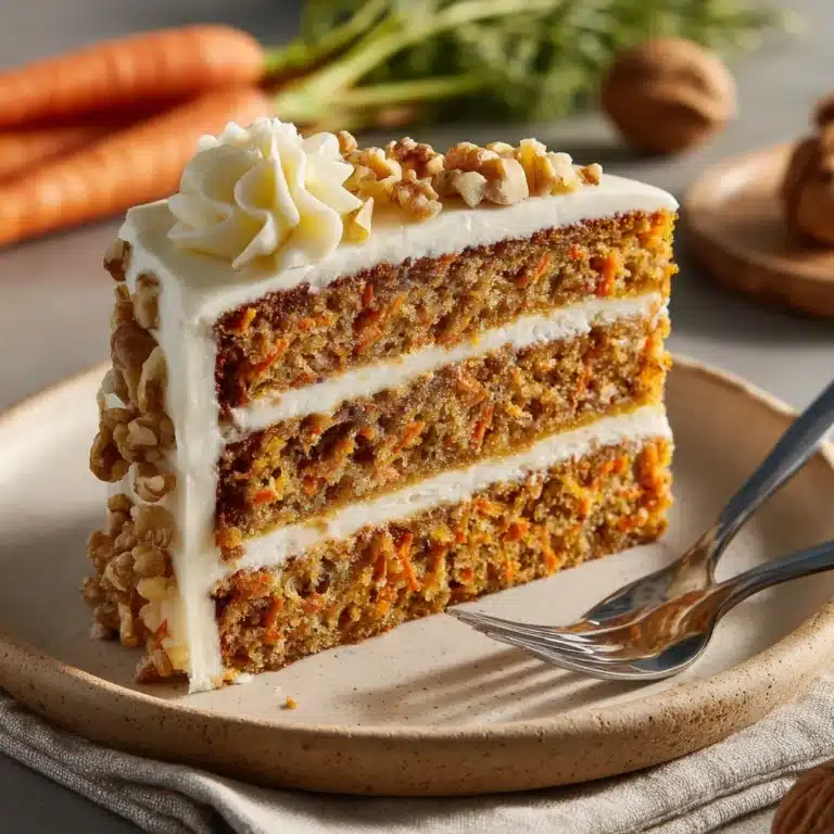 Moist Carrot Cake with Cream Cheese Frosting Recipe