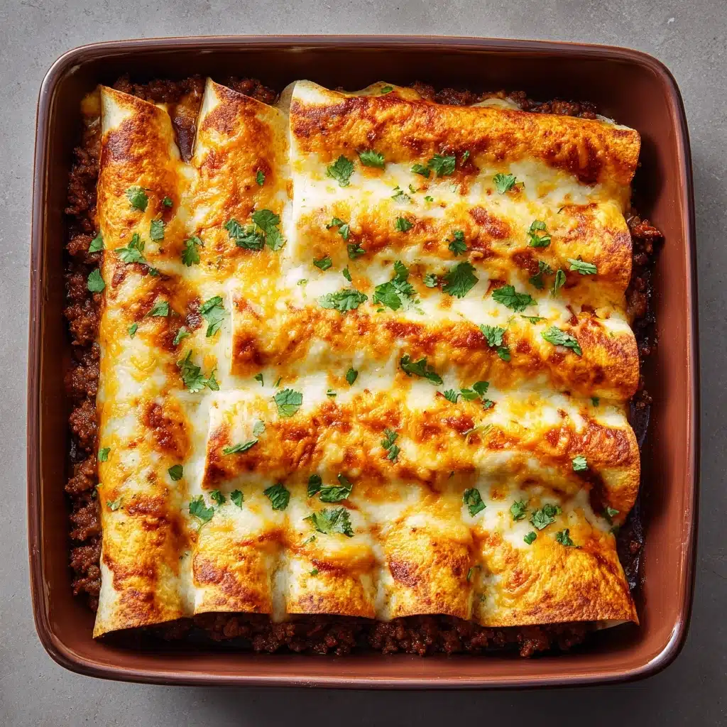 Cheesy Beef & Bean Enchiladas Recipe