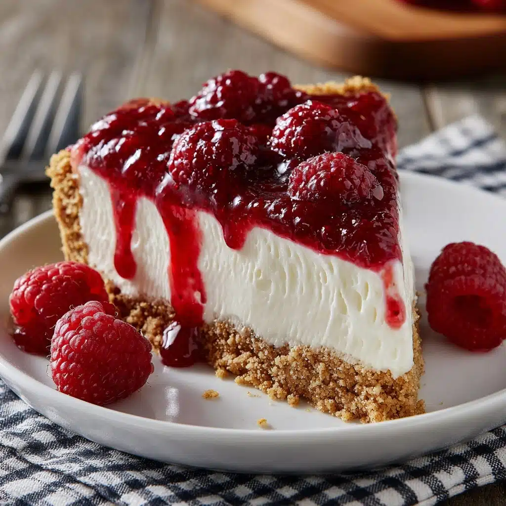 No Bake Raspberry Cream Pie Recipe