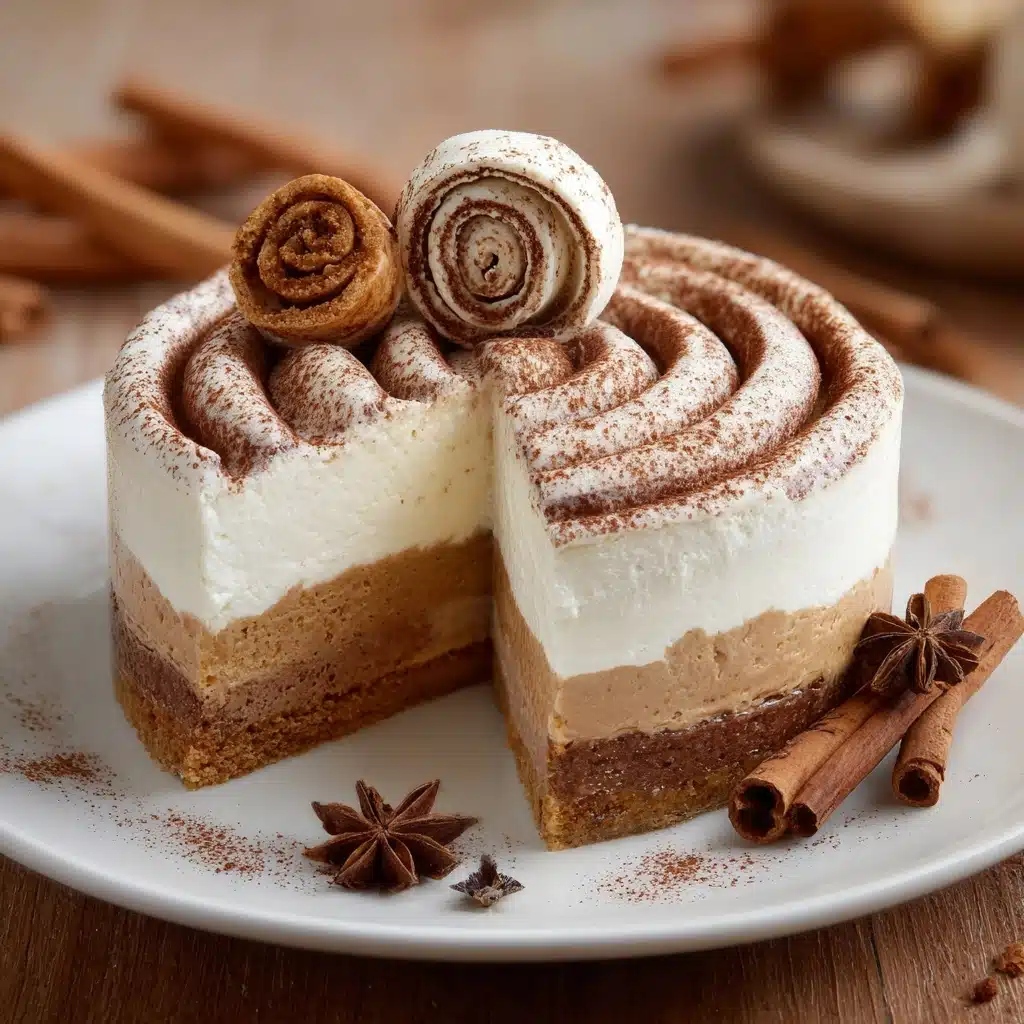 Cinnamon Roll Cheesecake Recipe - Recipe Image