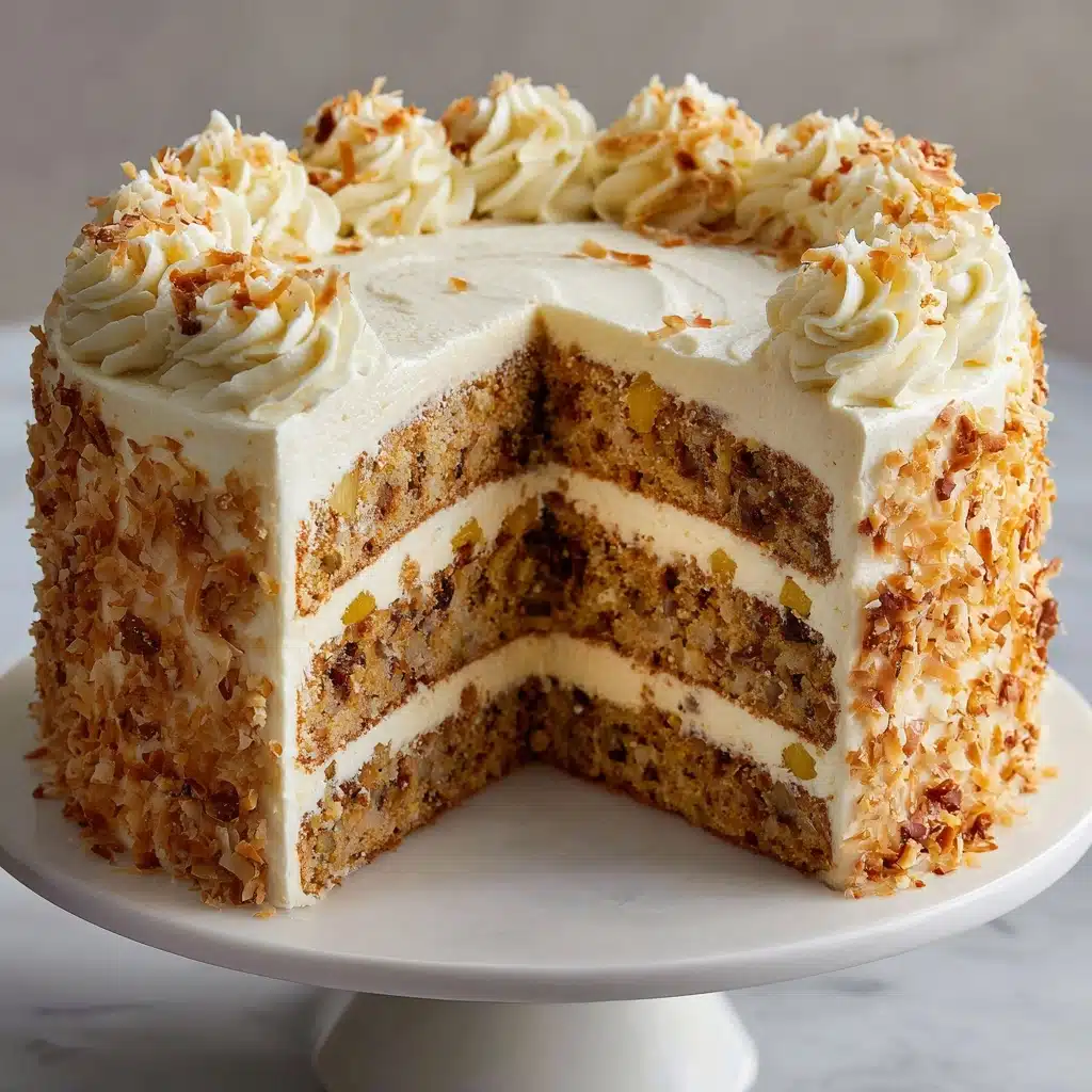 Hawaiian Wedding Cake with Whipped Cream Cheese Frosting Recipe - Recipe Image