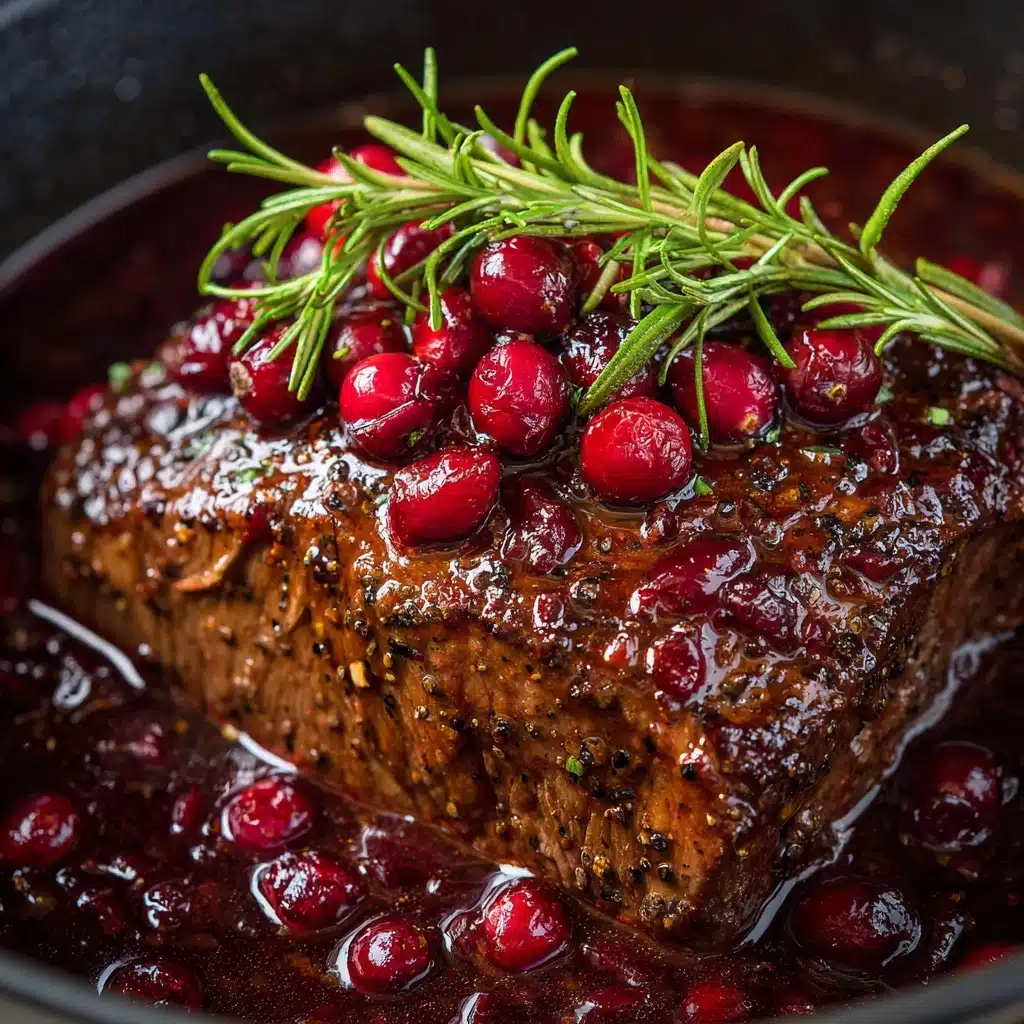 Cranberry Balsamic Roast Beef Recipe - Recipe Image