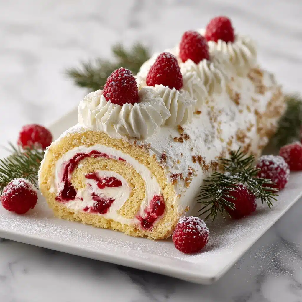 Christmas Raspberry Cake Roll Recipe
