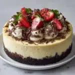 Vanilla Cheesecake with Chocolate Crust Recipe