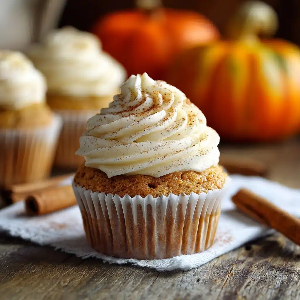 Pumpkin Cupcakes with Cinnamon Cream Cheese Frosting Recipe