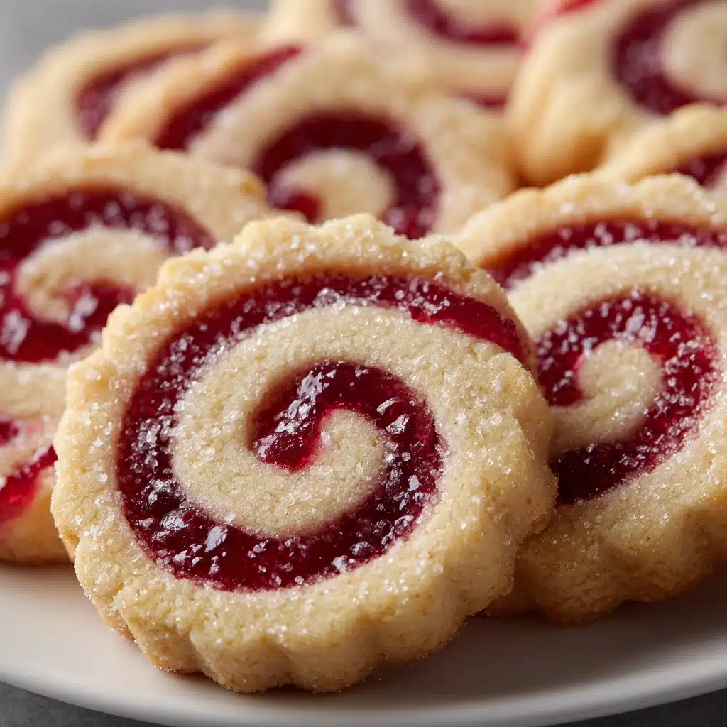 Raspberry Swirl Shortbread Cookies Recipe - Recipe Image