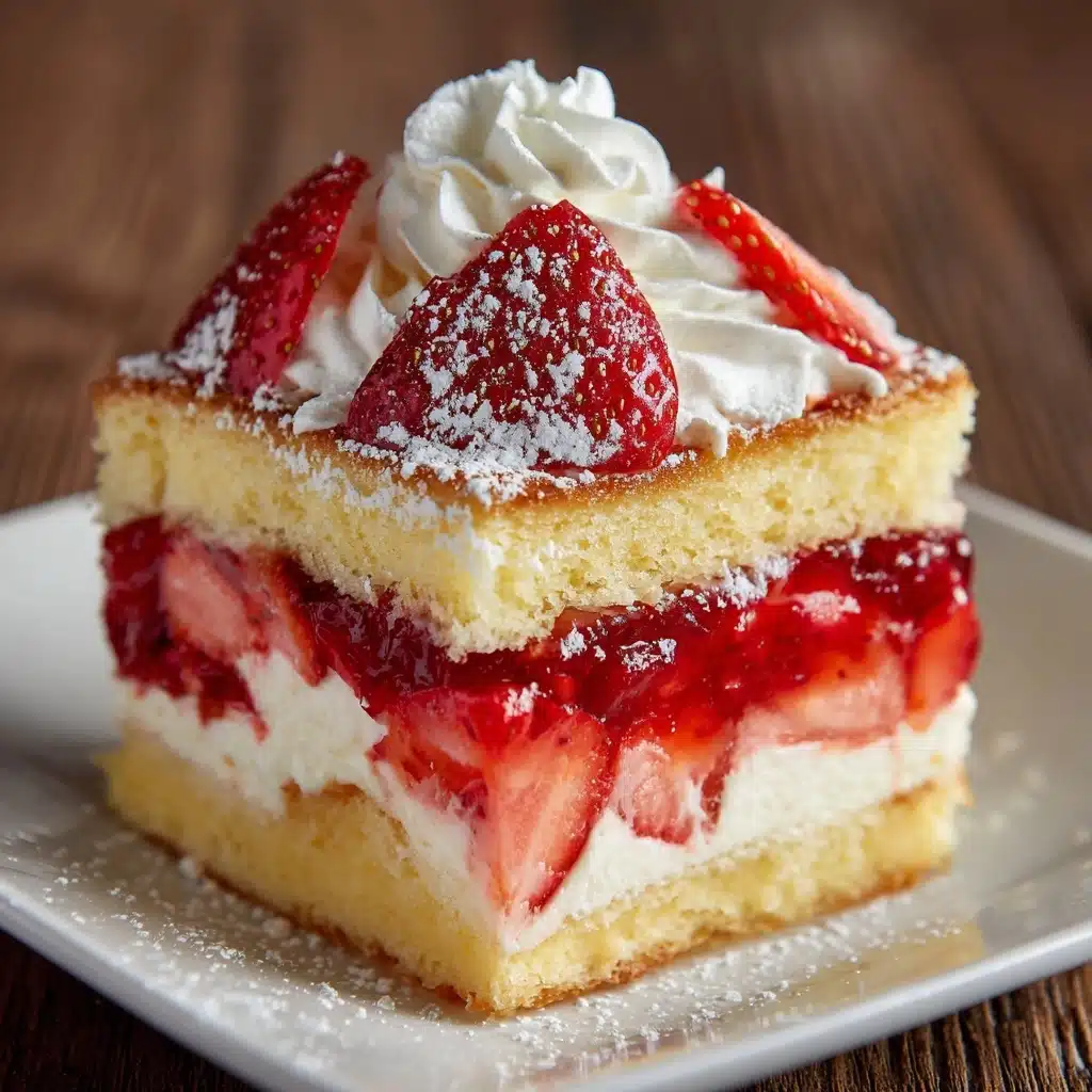 No-Fuss Strawberry Cheesecake Dump Cake Recipe - Recipe Image
