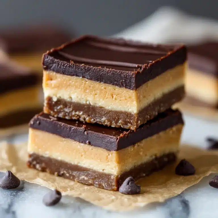 No-Bake Peanut Butter Buckeye Bars Recipe