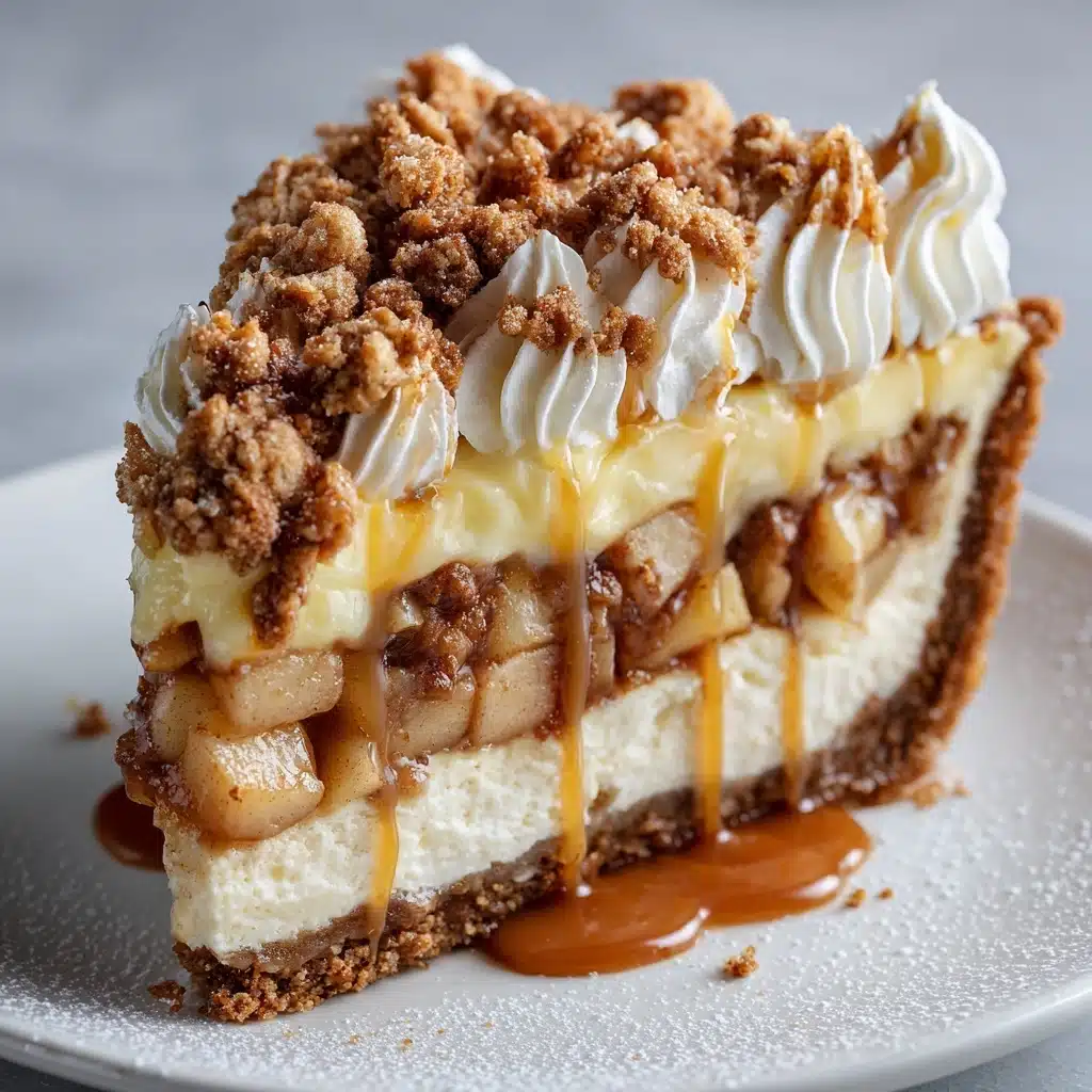Apple Crisp Cheesecake Recipe - Recipe Image