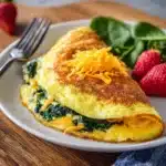 Spinach & Cheese Omelette Recipe