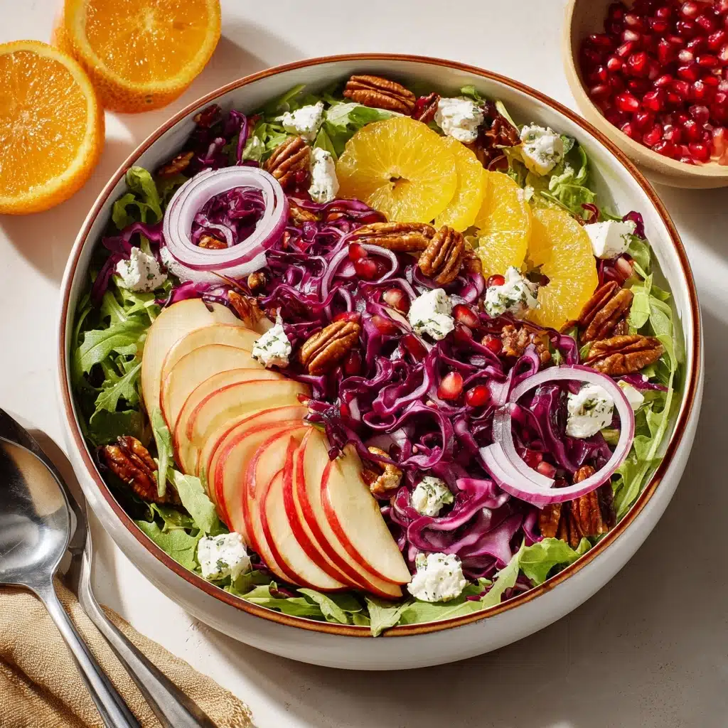 Winter Salad with Tangy Homemade Vinaigrette Recipe