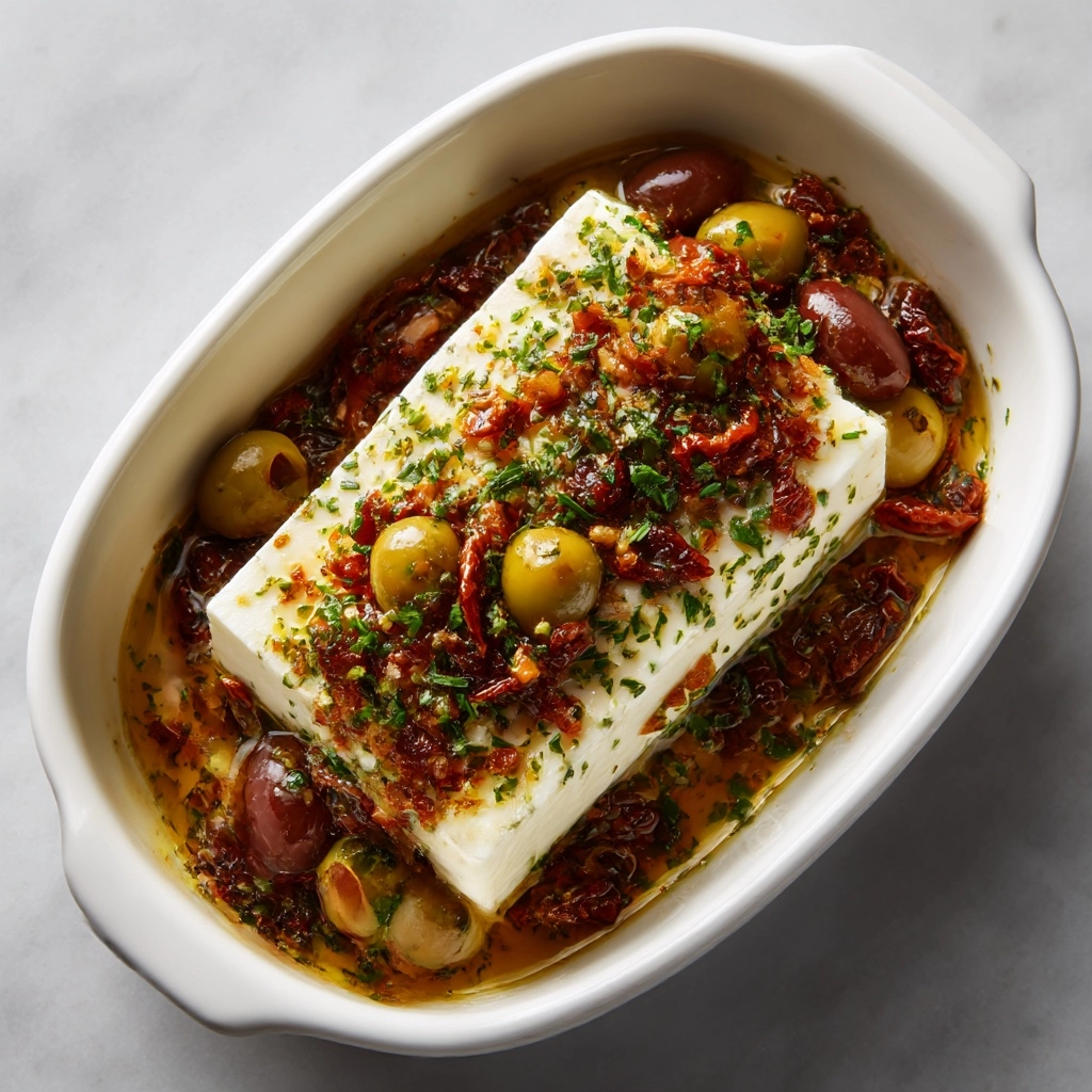 Mediterranean Baked Feta Recipe - Recipe Image