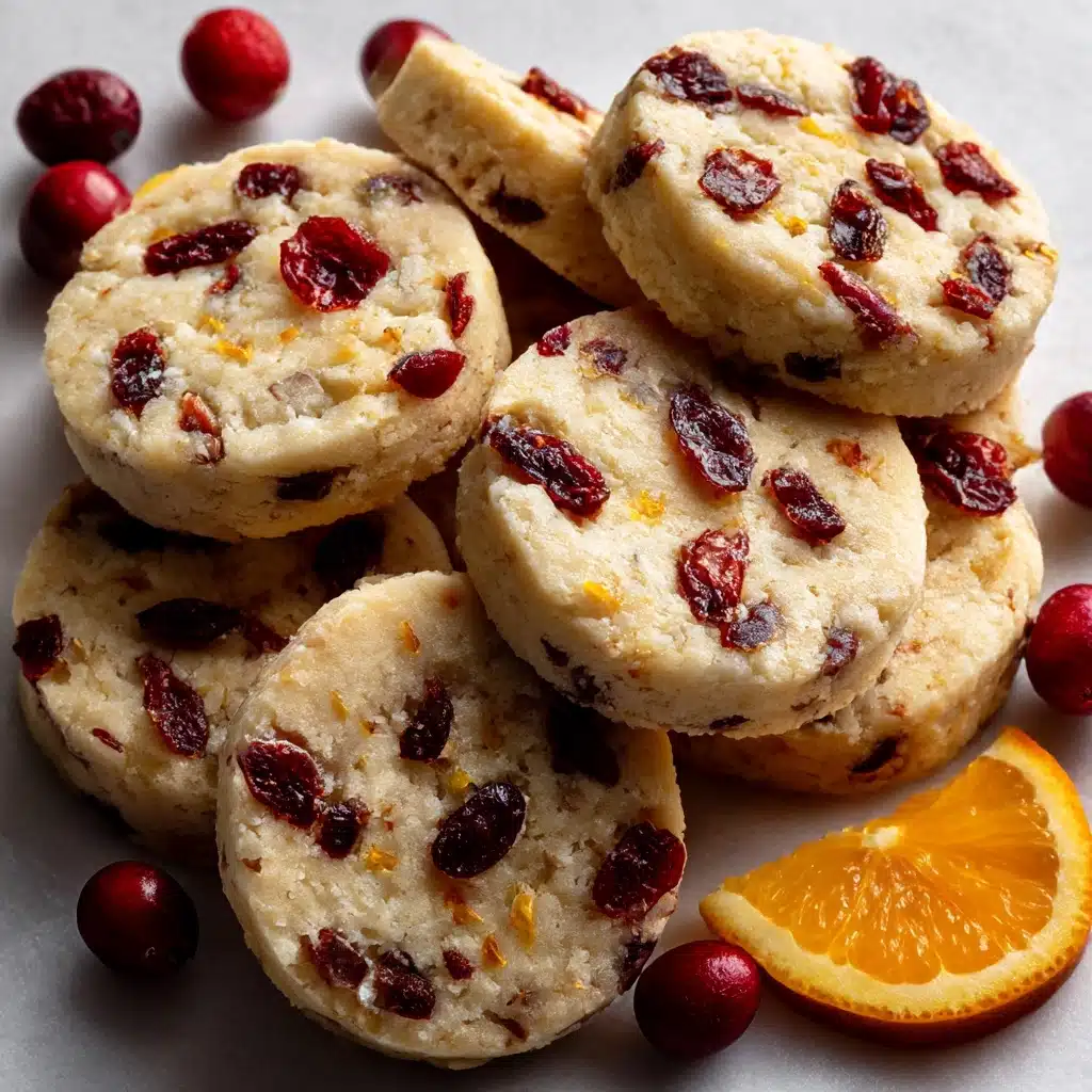 Cranberry Orange Shortbread Cookies Recipe - Recipe Image