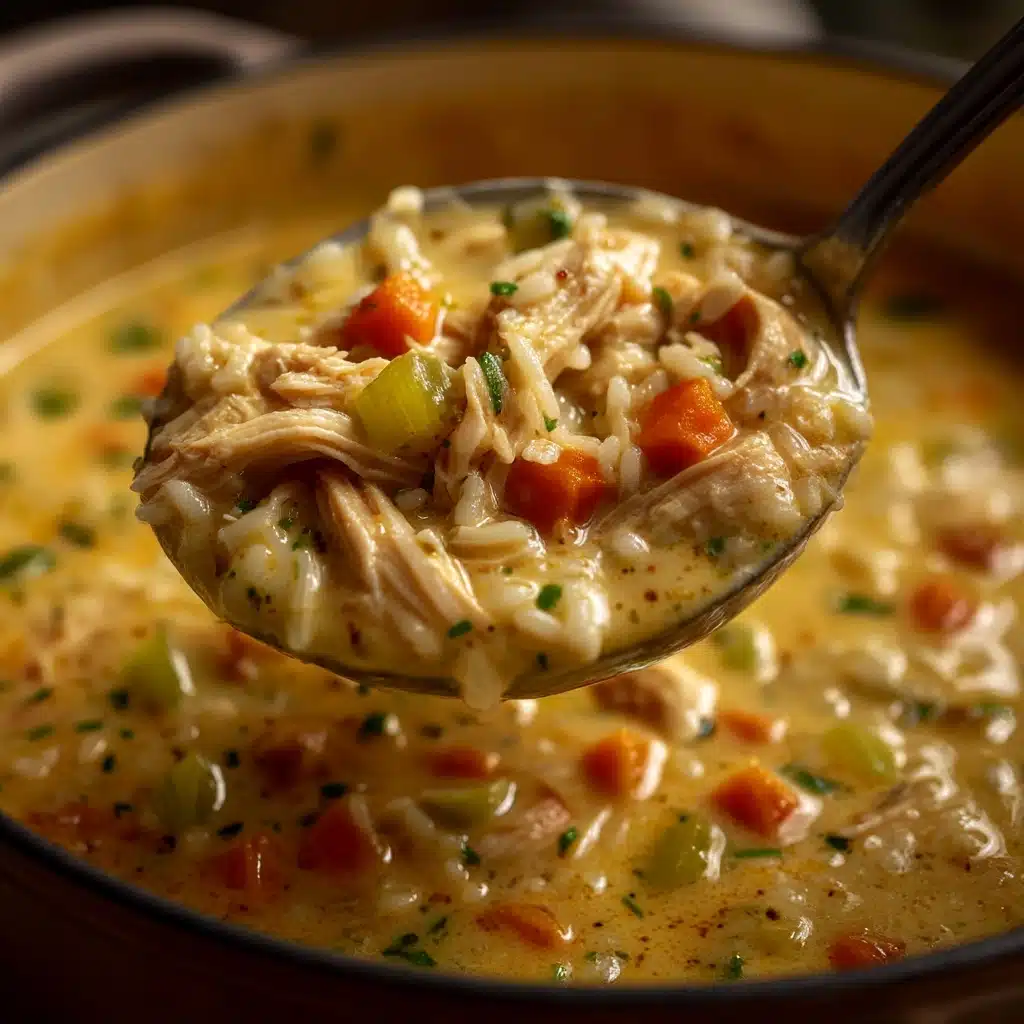 Creamy Buffalo Chicken and Rice Soup Recipe - Recipe Image