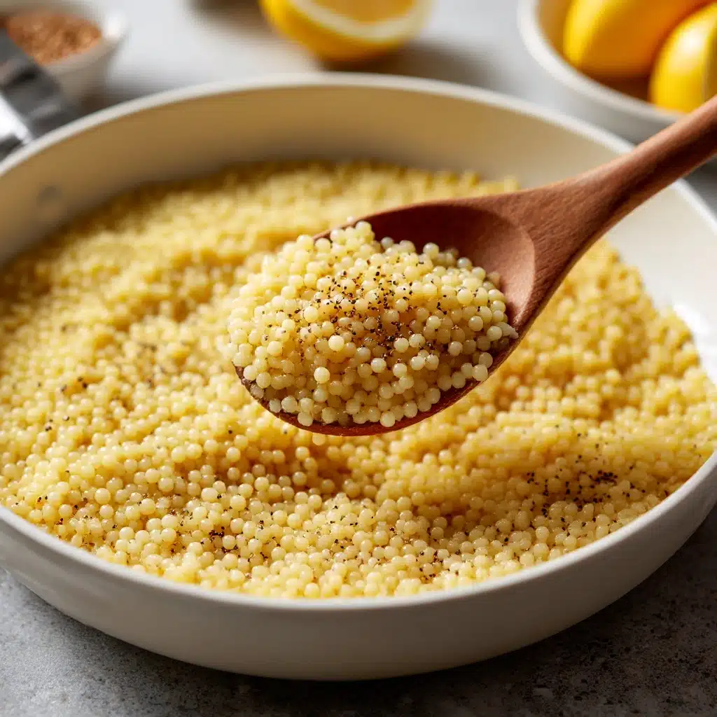 Lemon Parmesan Pearl Couscous Recipe - Recipe Image