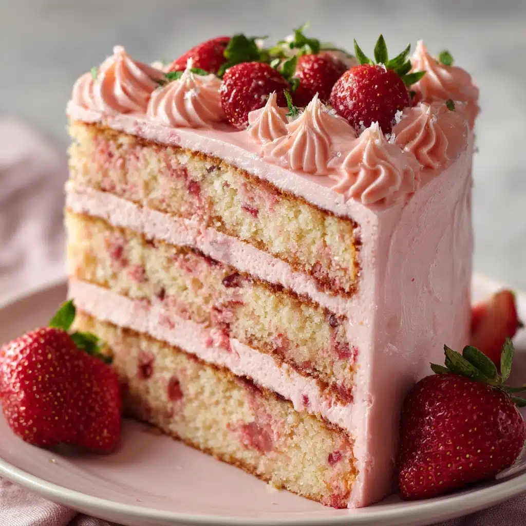 Best Strawberry Cake Ever Recipe - Recipe Image