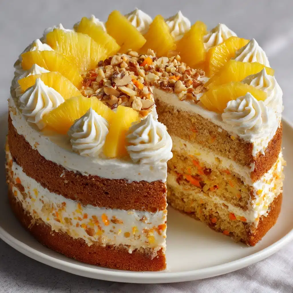 Hawaiian Pineapple Carrot Cream Cake Recipe - Recipe Image