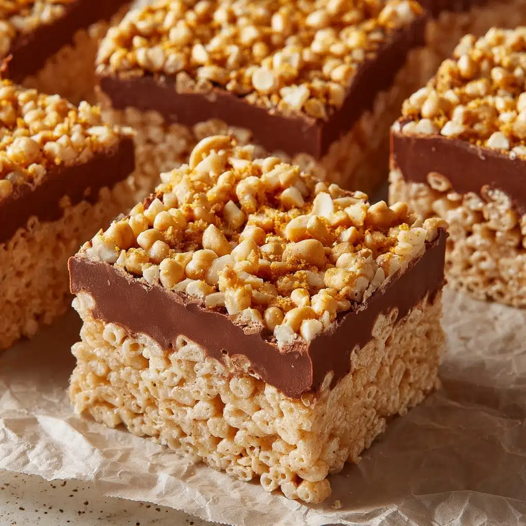 Salted Peanut Butter Rice Krispies Treats Recipe - Recipe Image