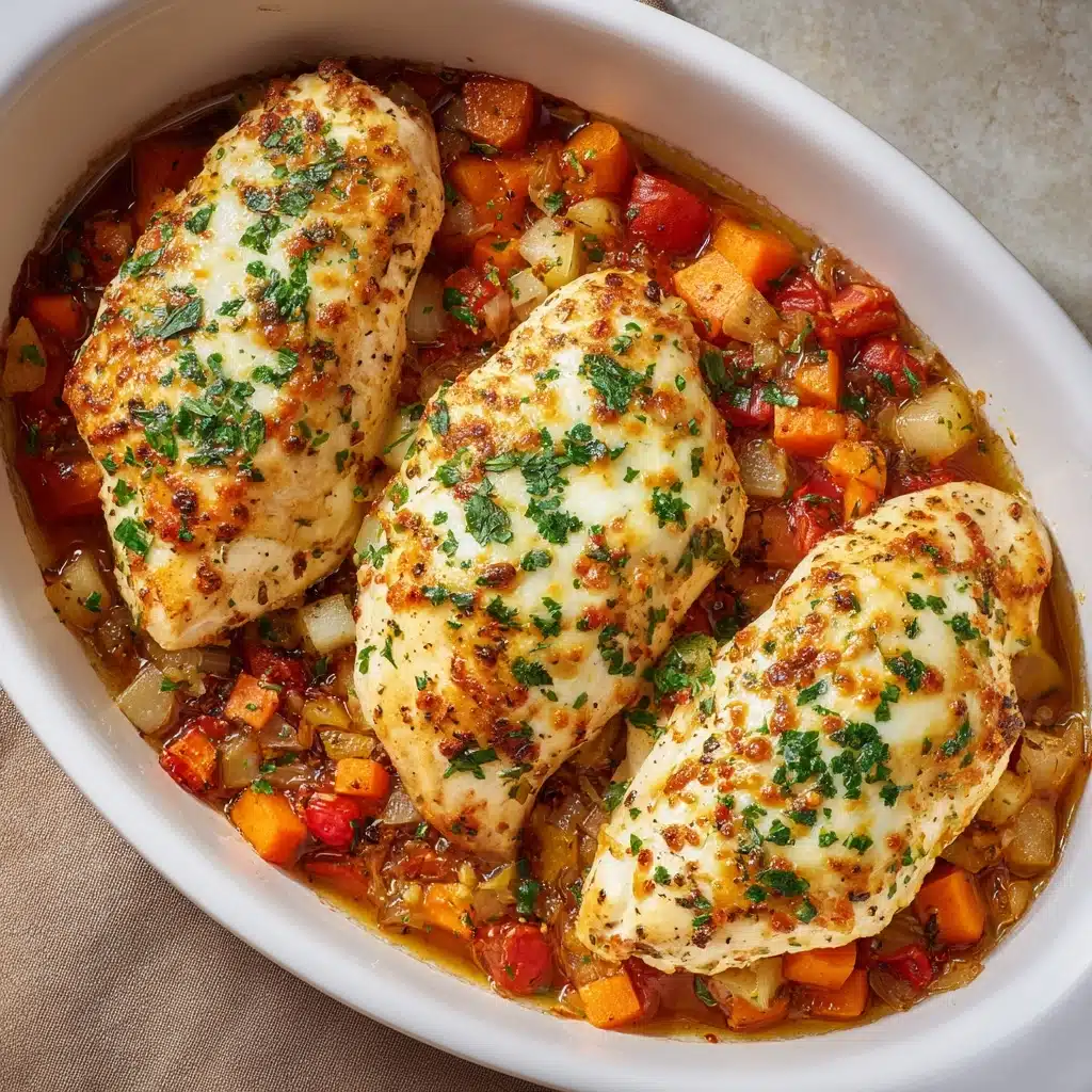 Baked Tuscan Chicken Breasts Recipe - Recipe Image