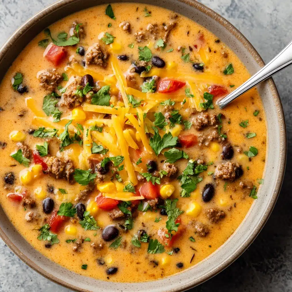 Easy Creamy Taco Soup Recipe - Recipe Image