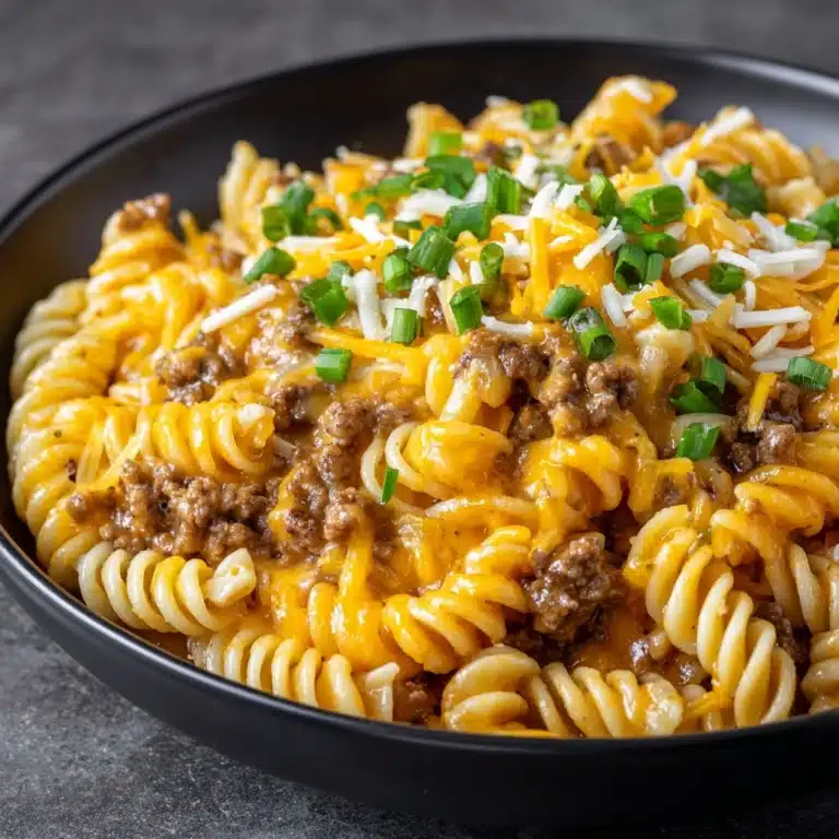 One-Pot Beef and Cheddar Ranch Pasta Recipe