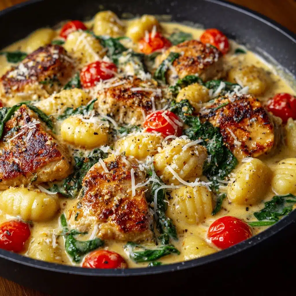 Garlic Chicken Gnocchi Skillet Recipe - Recipe Image