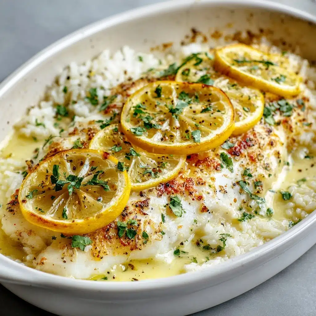 Baked Cod with Lemon and Garlic Recipe - Recipe Image