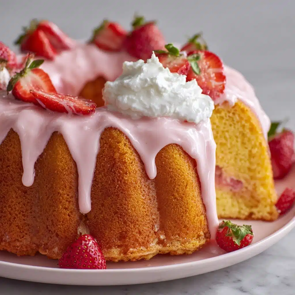 Strawberry Buttermilk Pound Cake Recipe - Recipe Image