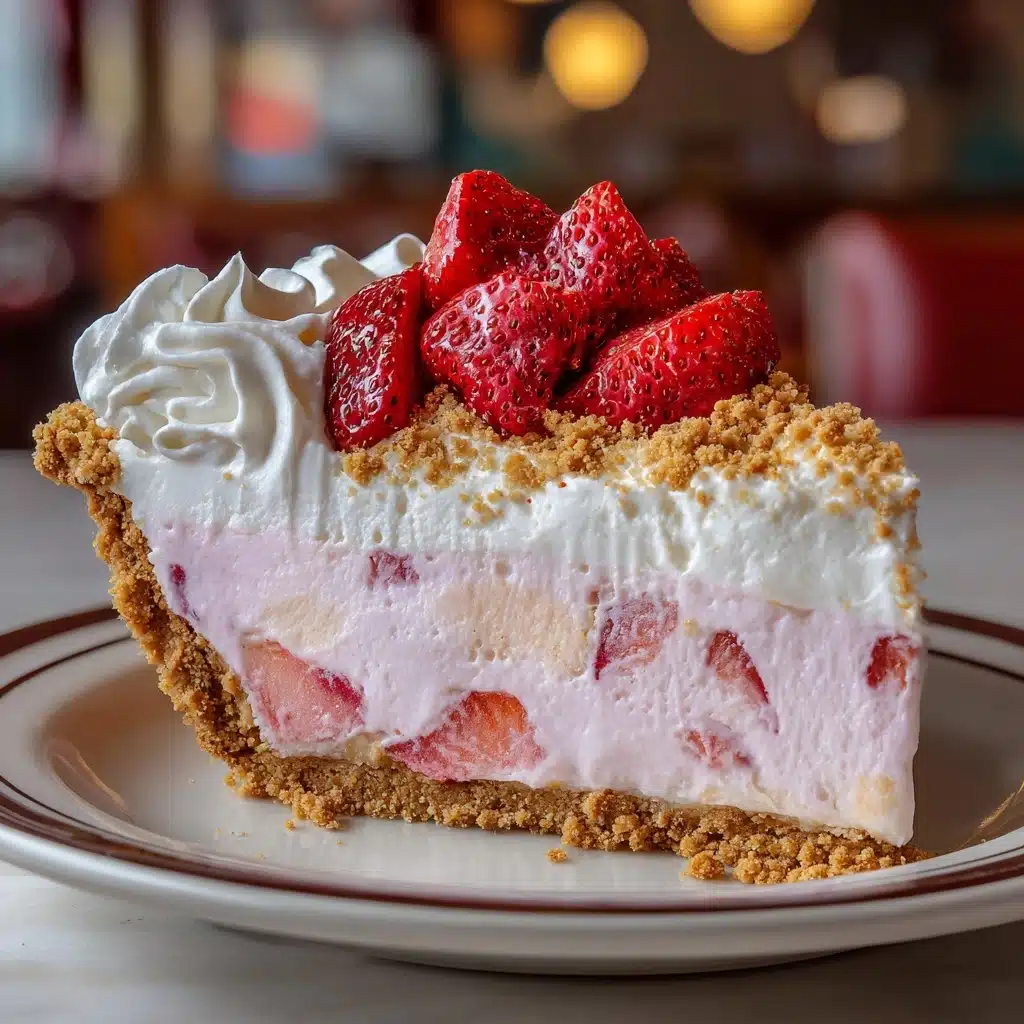 No-Bake Strawberry Crunch Cheesecake Recipe - Recipe Image