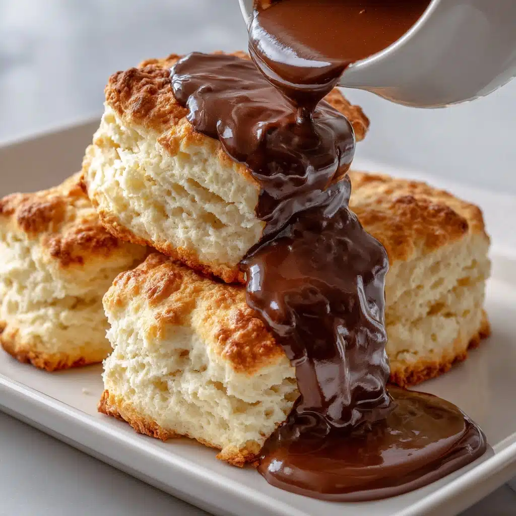 Chocolate Gravy and Biscuits Recipe - Recipe Image