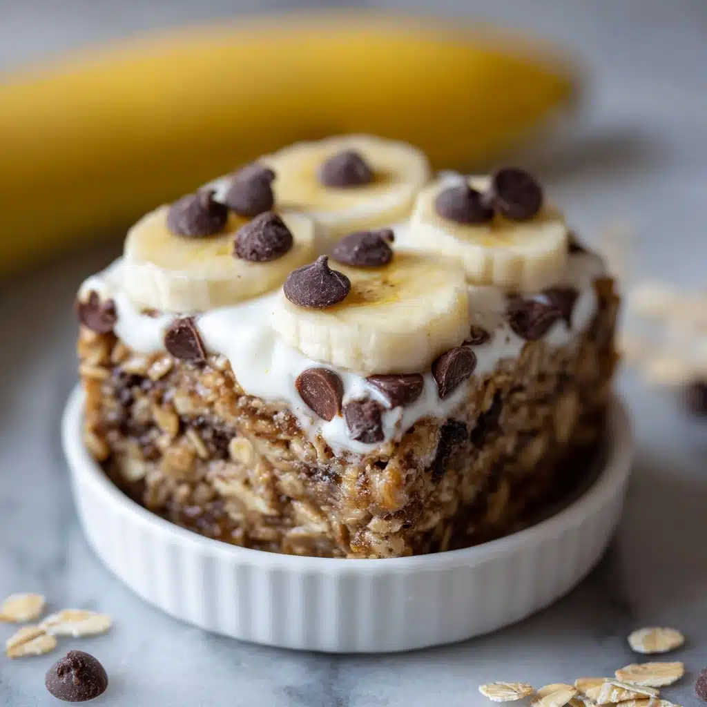 Baked Banana Chocolate Chip Oatmeal Recipe - Recipe Image