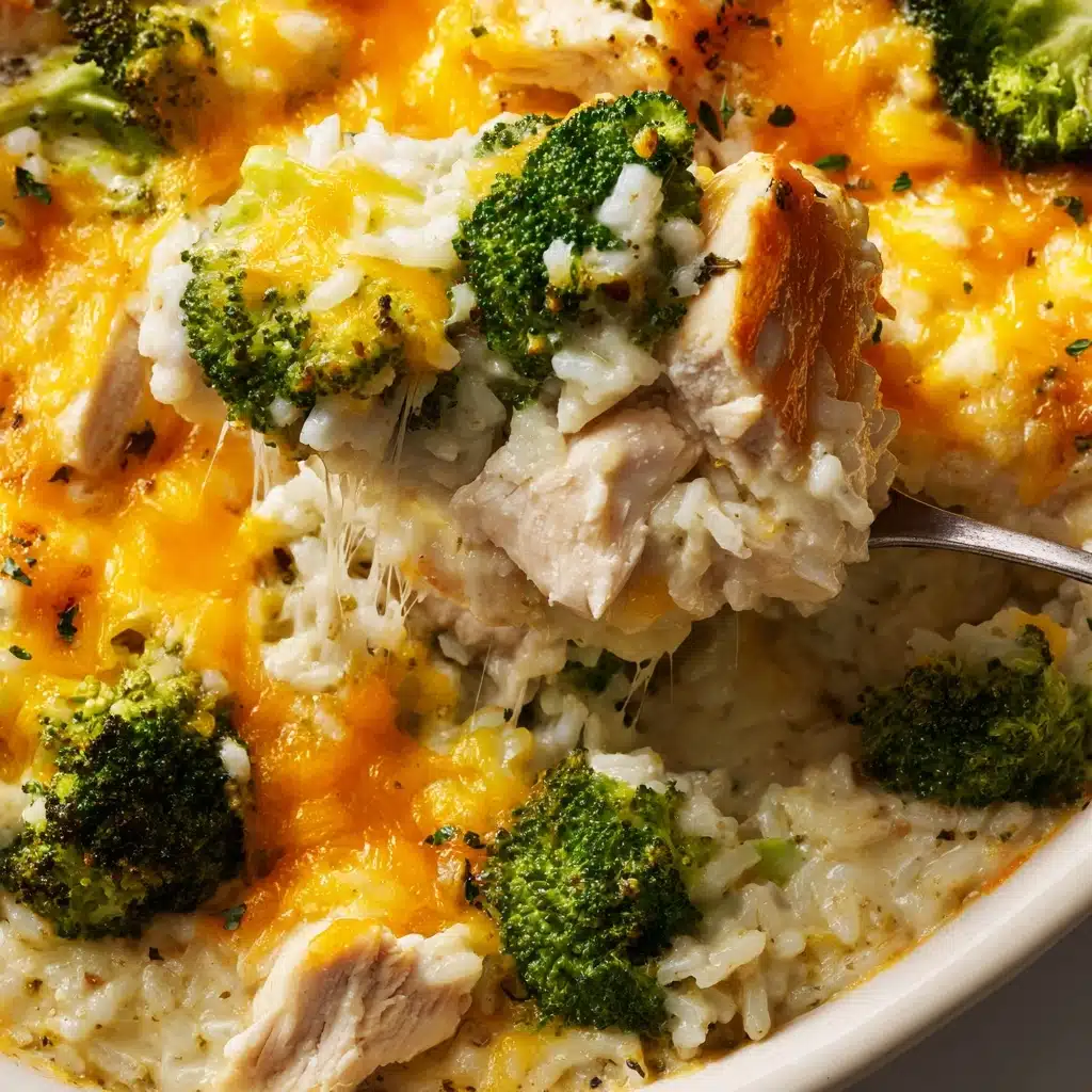 Cheesy Broccoli Chicken and Rice Casserole Recipe - Recipe Image