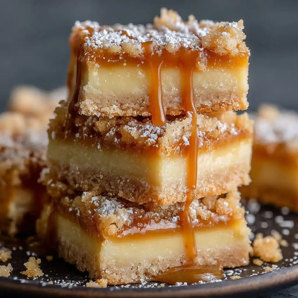 Salted Caramel Gooey Butter Bars Recipe - Recipe Image