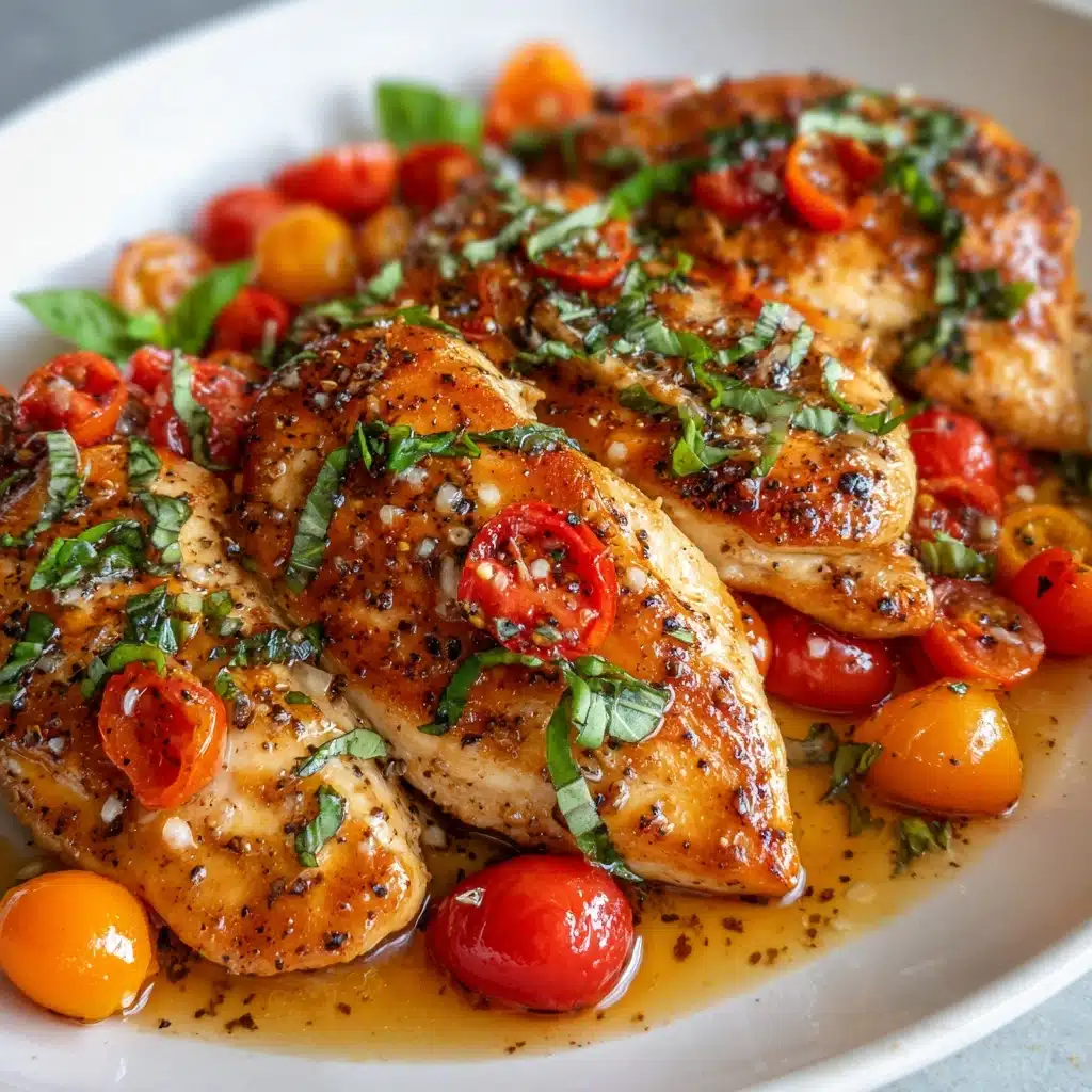Simple Italian Basil Chicken Recipe - Recipe Image