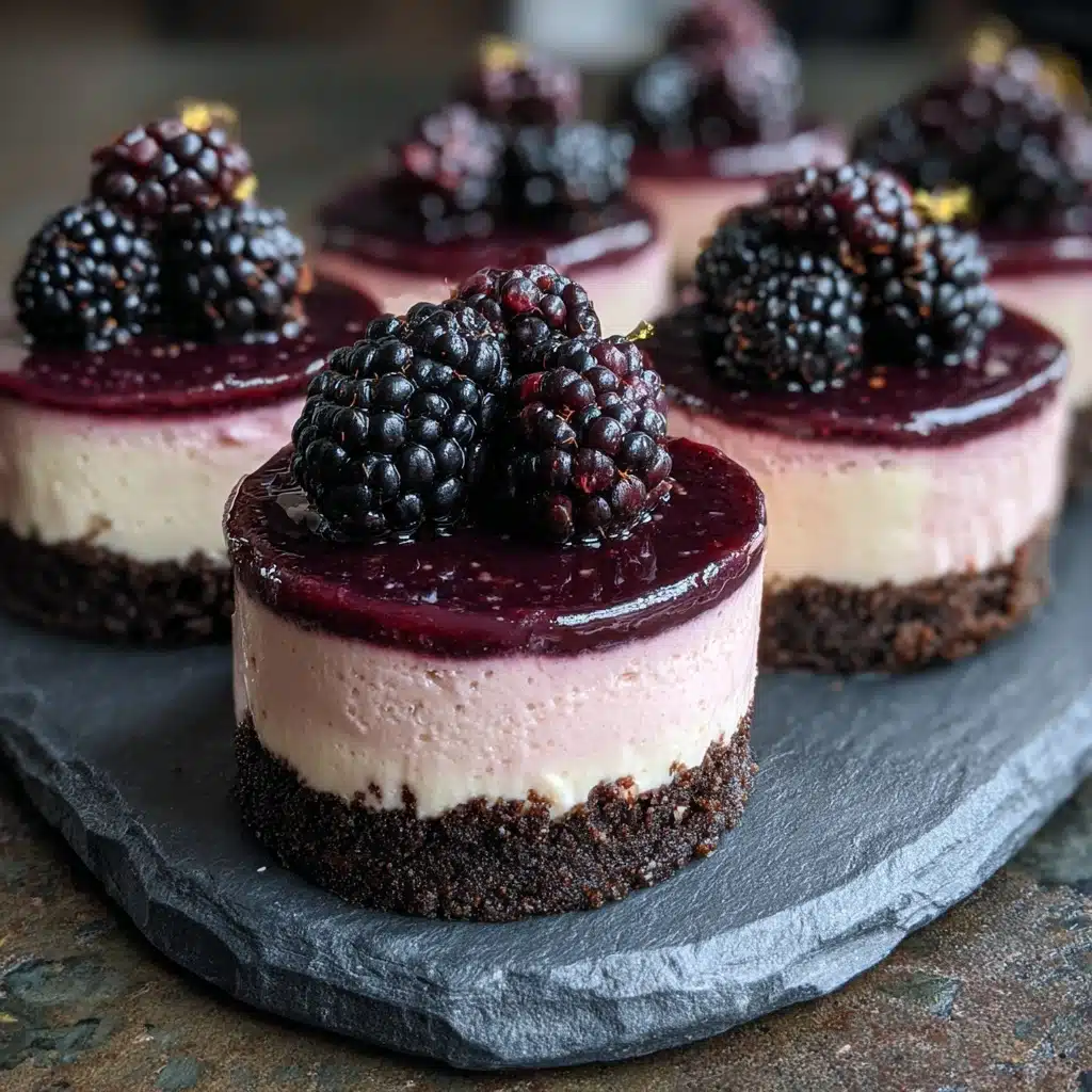 Blackberry Mini Cheesecakes Recipe - Recipe Image