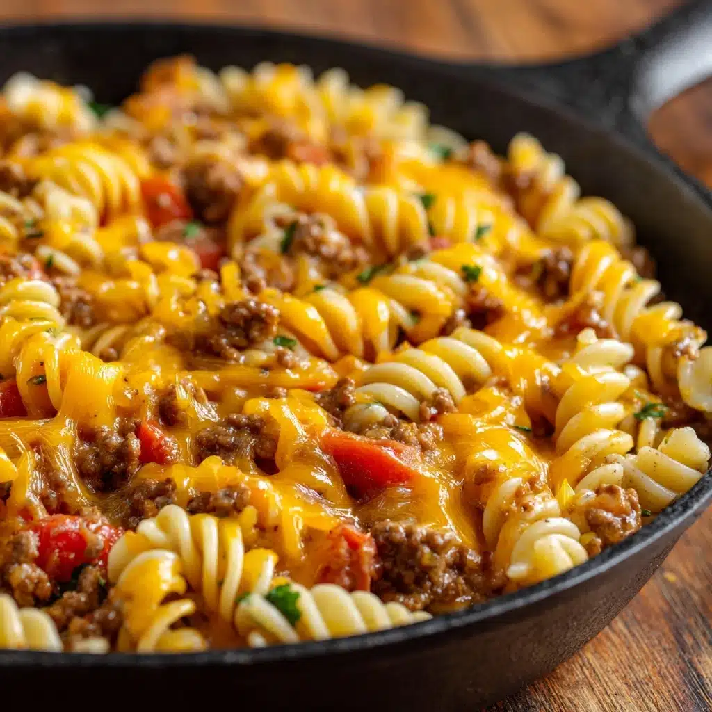 One-Pot Cheesy Taco Pasta Recipe - Recipe Image