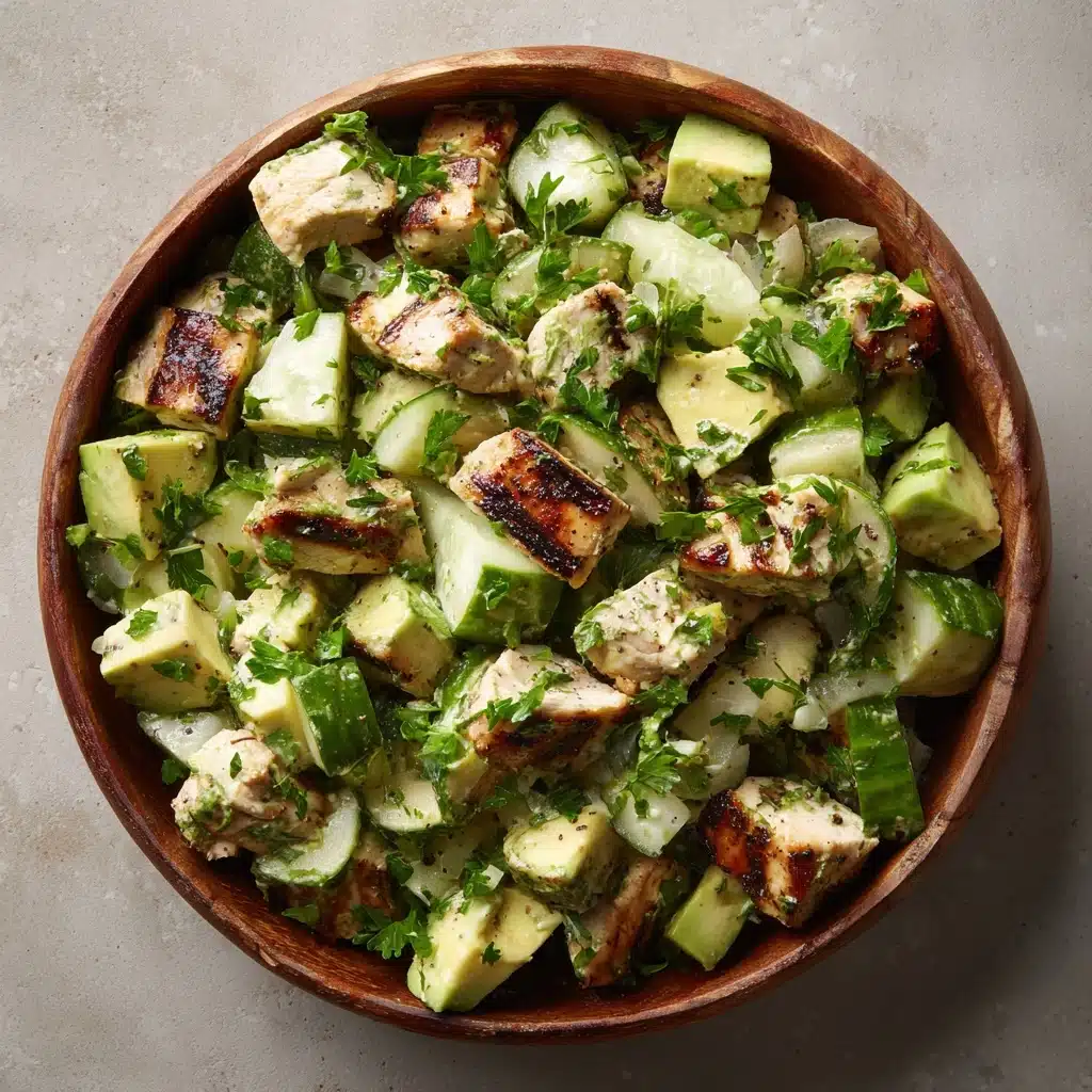 Creamy Avocado Chicken Salad Delight - Recipe Image