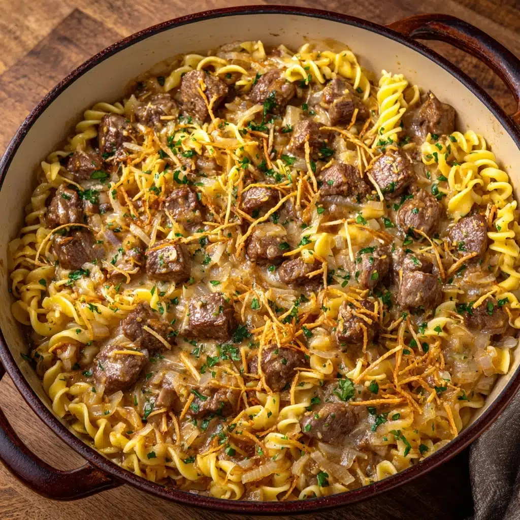 French Onion Beef and Noodles Recipe - Recipe Image