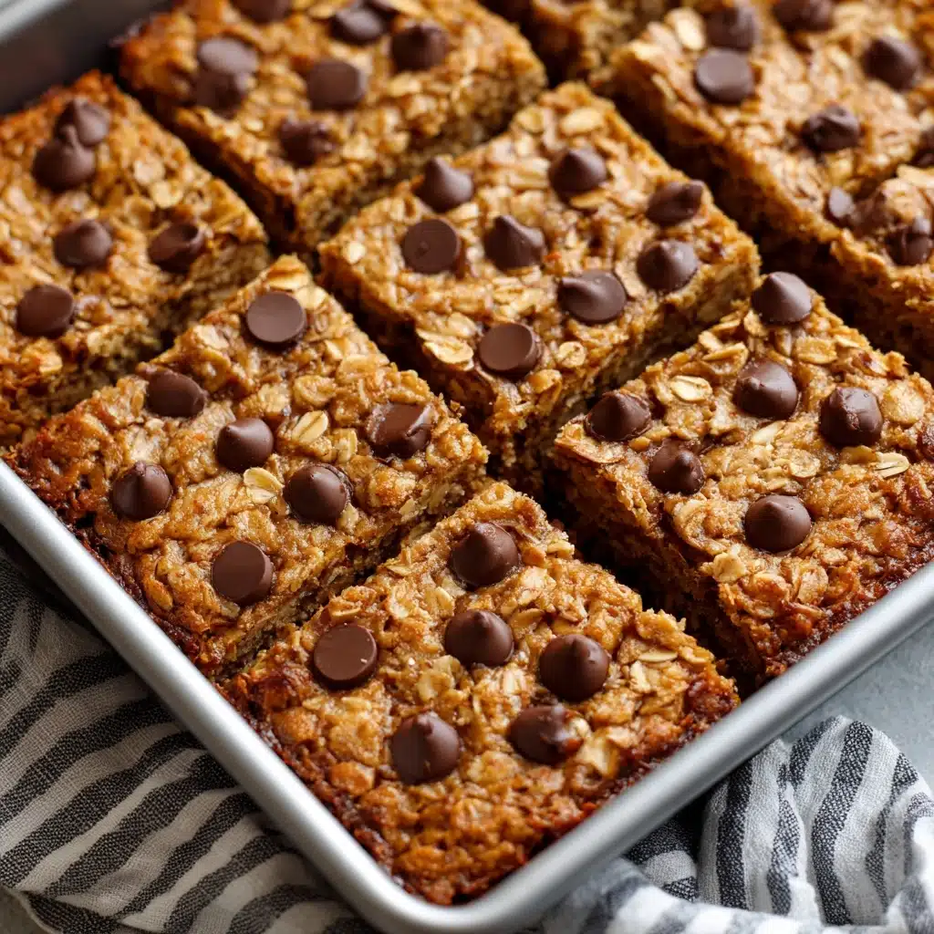 Chocolate Chip Peanut Butter Granola Cookie Bars Recipe