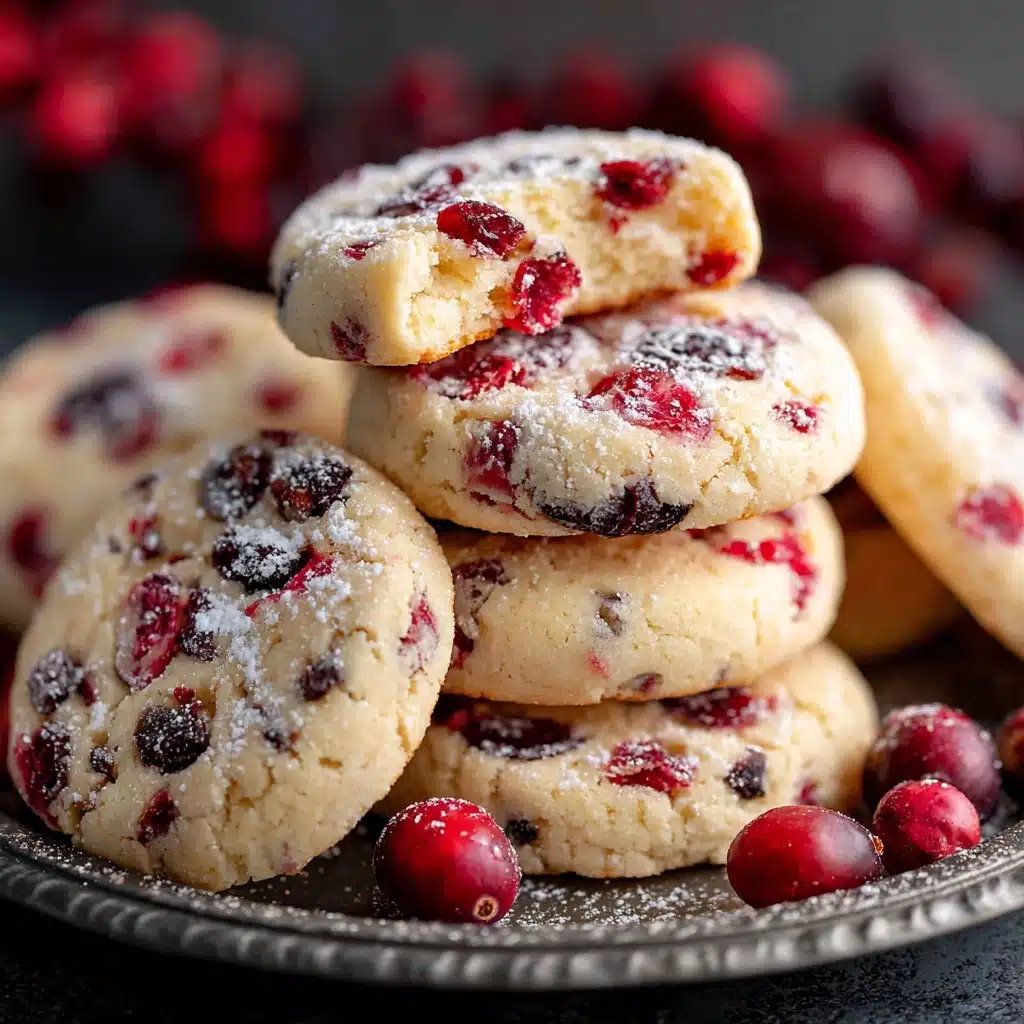 Cranberry Shortbread Cookies Recipe - Recipe Image