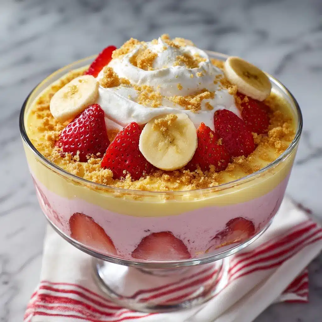 Strawberry Crunch Banana Pudding Recipe - Recipe Image