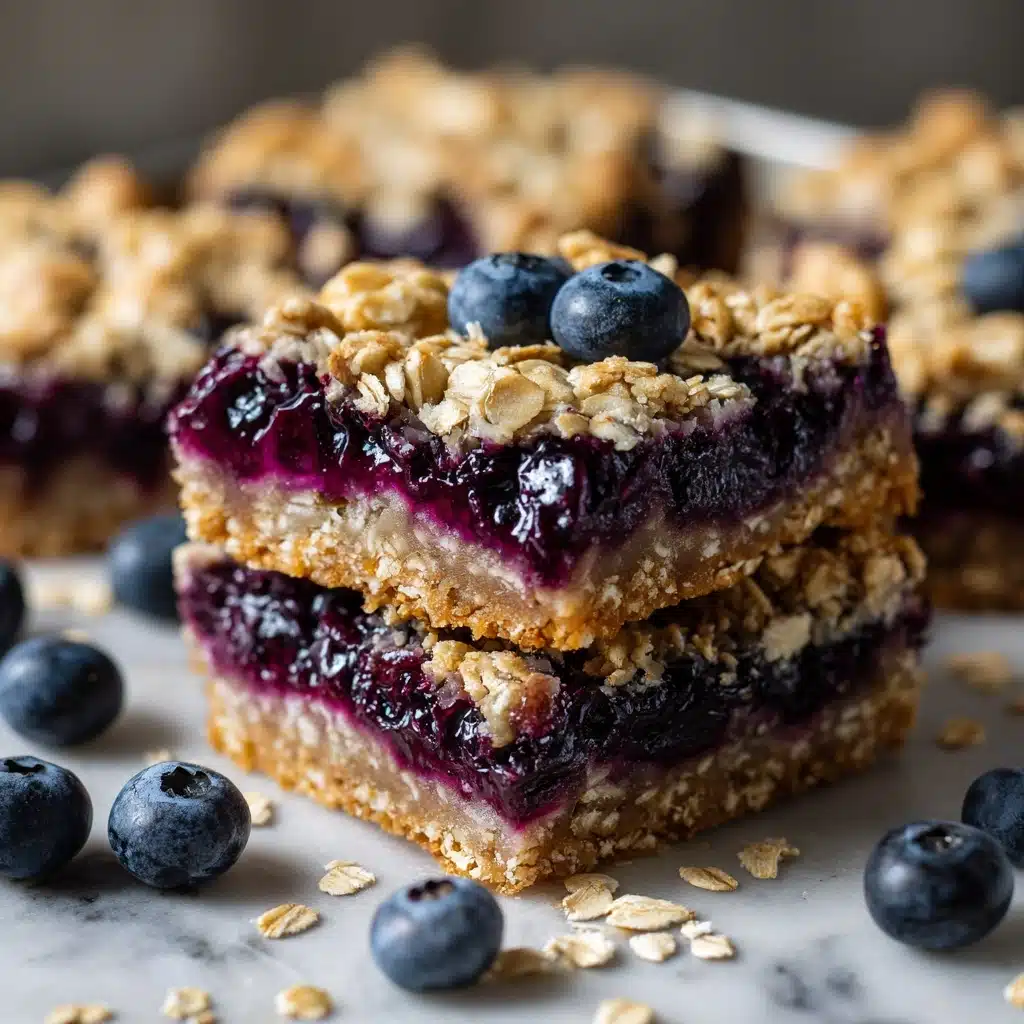 Blueberry Oatmeal Breakfast Bars Recipe - Recipe Image