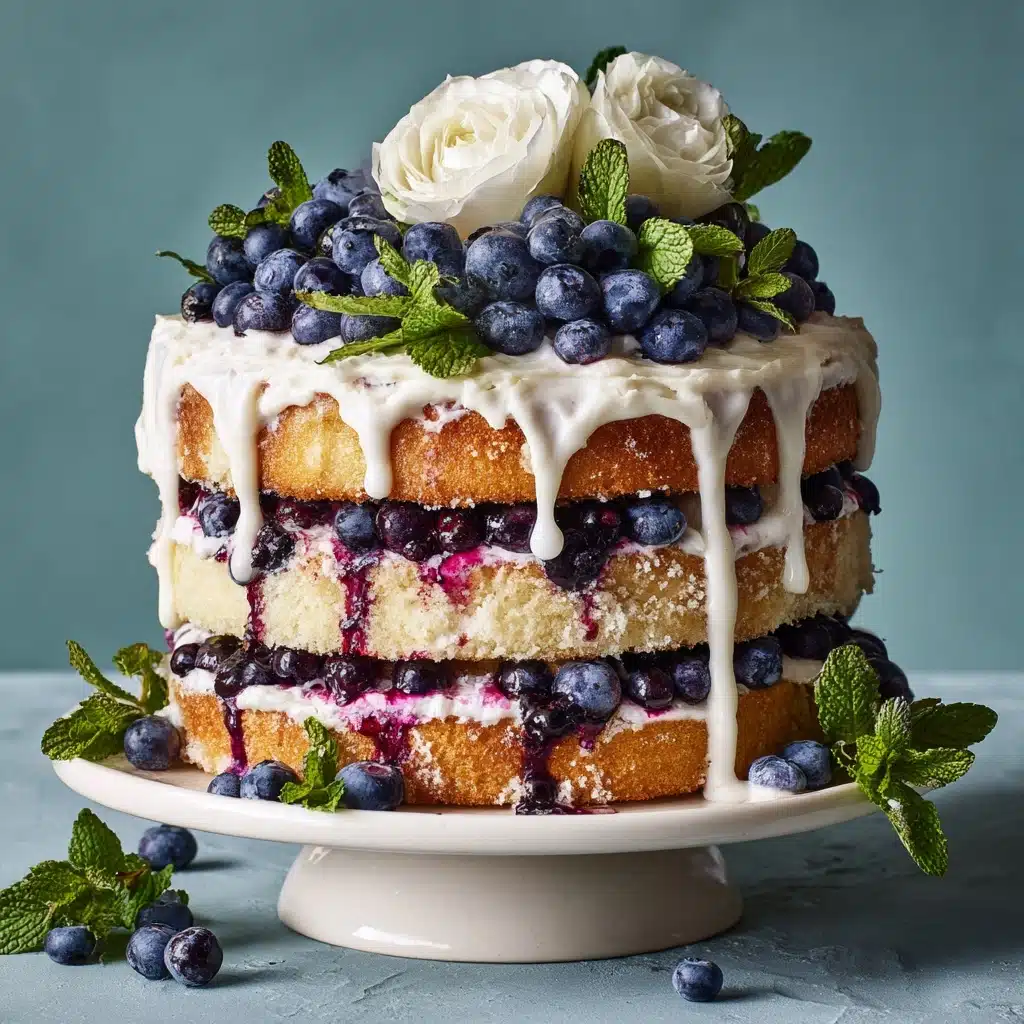 Dreamy Blueberry Shortcake Cake Recipe - Recipe Image